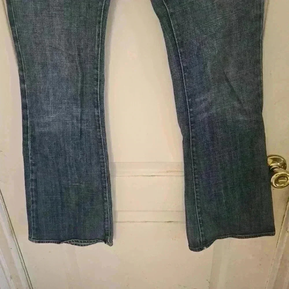 P7427 COH medium wash country  flared bootcut  denim jean size 27 - Picture 3 of 8